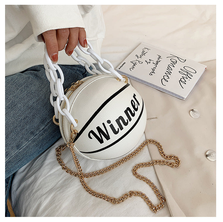 Basketball Bag and Small Chain Shoulder Bag