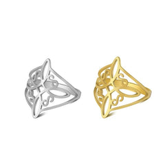 Twisted Infinity Celtic Knot Ring in Stainless Steel