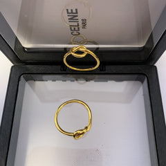 Gold Knotted Ring for Women