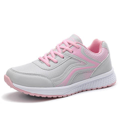 Breathable Flat Sports Shoes for Women - Comfortable Travel