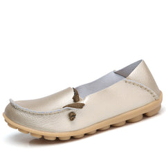 Comfortable Leather Flat Shoes for Women - New Style