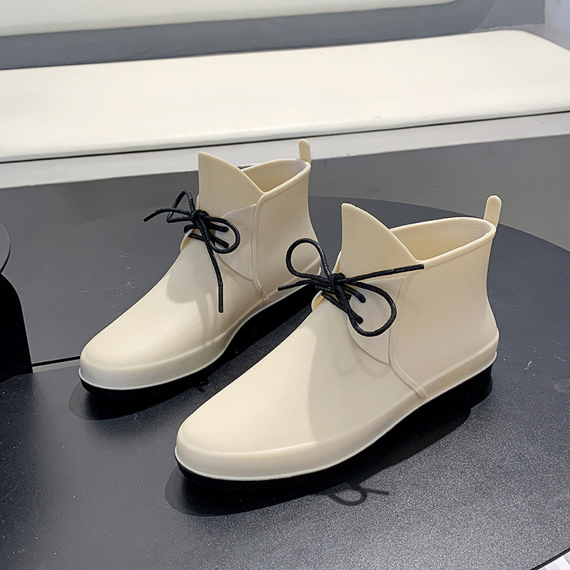 Waterproof Rubber Shoes for Women - Short Tube Design