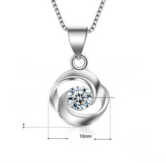 Rose Charm S925 Silver Necklace