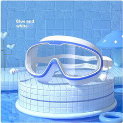 Large Waterproof Anti-Fog Swim Goggles