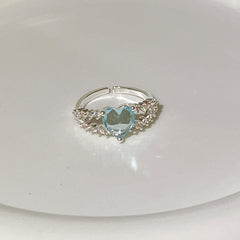 Premium Zircon Ring for Women's Elegant Luxury
