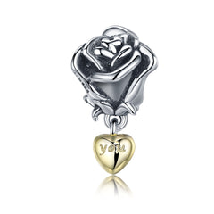 S925 Silver Beads & Rose Bracelet Accessories (In Stock)