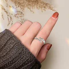 S925 Sterling Silver Cross Ring