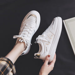 Summer Casual White Sneakers for Women - Trendy Canvas Shoes