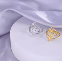 Twisted Infinity Celtic Knot Ring in Stainless Steel