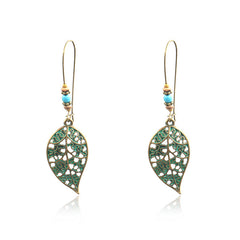 Hollow Leaf Earrings - Leaf Drop Earrings