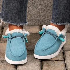 Winter Flat Warm Cotton Shoes for Women (20 Years)