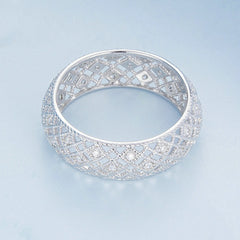 S925 Silver Delicate Wide Mesh Ring