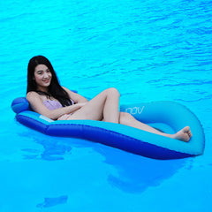 Adult Inflatable Swimming Float Bed with Mesh Design