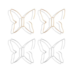 Gold Butterfly Hoop Earrings for Women Purple Butterfly Dangle Earrings Pink Crystal Butterfly Earrings Gold Butterfly Stud Earrings Jewelry for Women