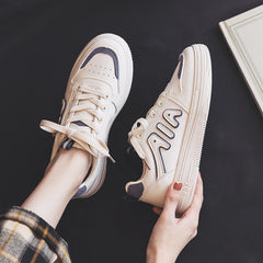 Summer Casual White Sneakers for Women - Trendy Canvas Shoes