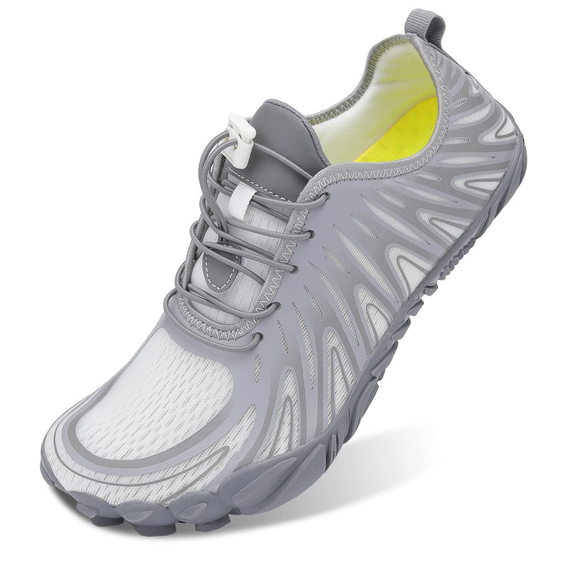 Womens Mens Hiking Water Shoes for Men Women Aqua Shoes Swim Shoes Beach Shoes for Women Men Volleyball Shoes Closed Toe Water Shoes for Women Men Barefoot Shoes Women Men Dark Grey 11 W/9.5 M