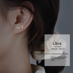 S925 Sterling Silver Constellation Stud Earrings