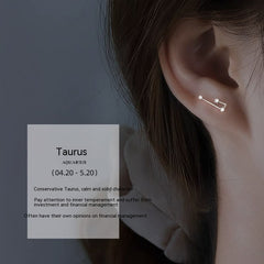 S925 Sterling Silver Constellation Stud Earrings
