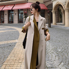 Loose Fit Mid-Length Windbreaker Jacket for Women
