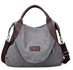 Retro Canvas Shoulder Bag - Simple Tote Bag