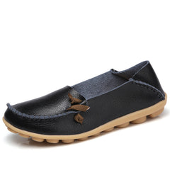 Comfortable Leather Flat Shoes for Women - New Style