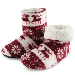 Winter Fur Slippers for Women - Warm Christmas Shoes
