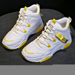 High-Top Sneakers for Women - White Athletic Shoes
