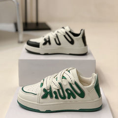 Casual Sports Shoes for Women with Letter Stitching