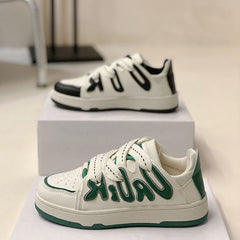Casual Sports Shoes for Women with Letter Stitching