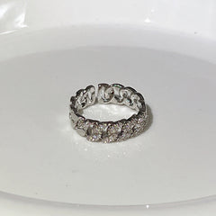 Premium Zircon Ring for Women's Elegant Luxury