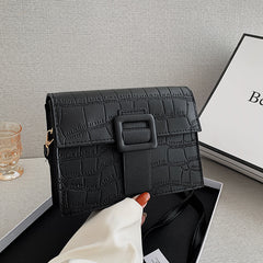 Wide Shoulder Strap One-Shoulder Small Square Bag